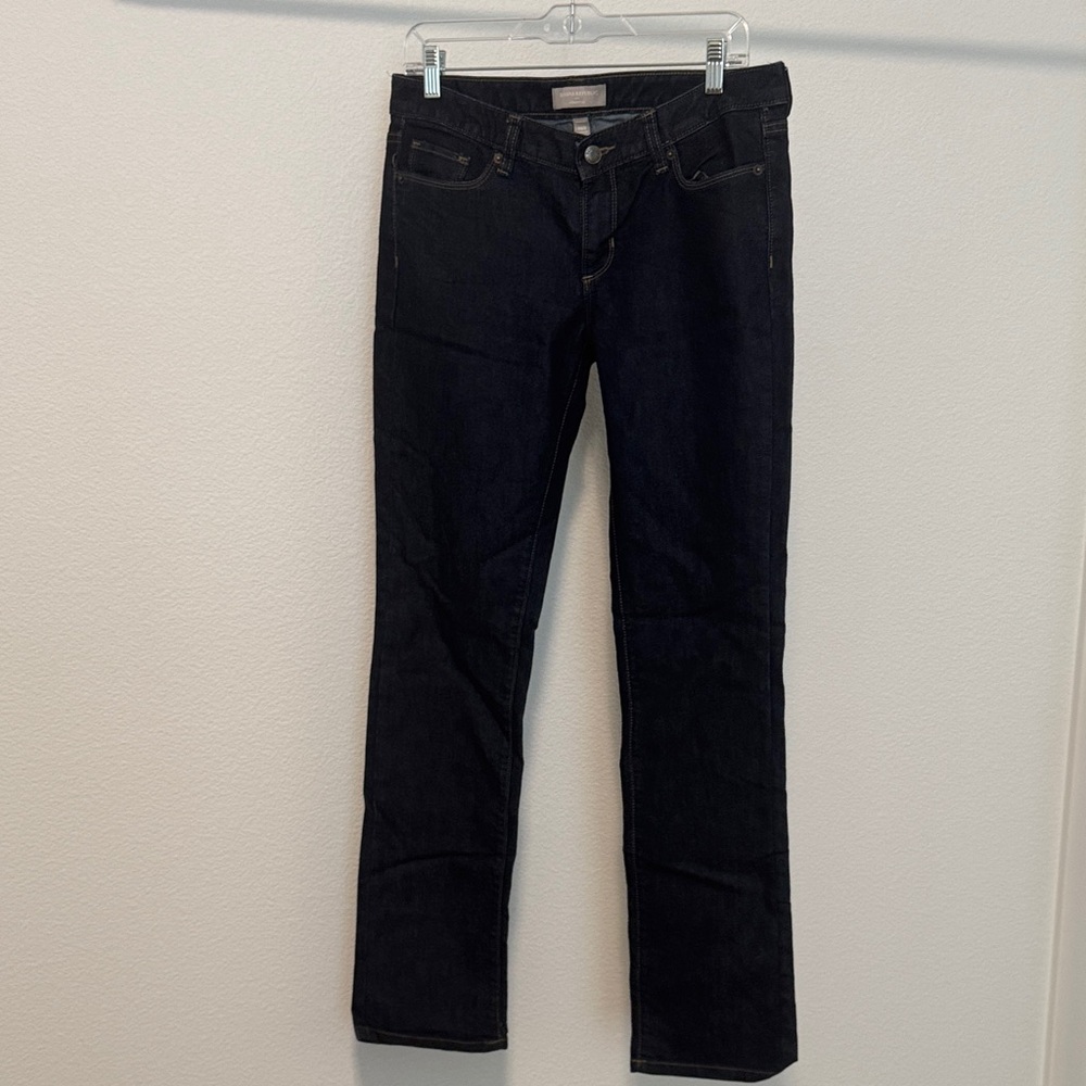 Banana Republic Women's Black Straight Leg Jeans